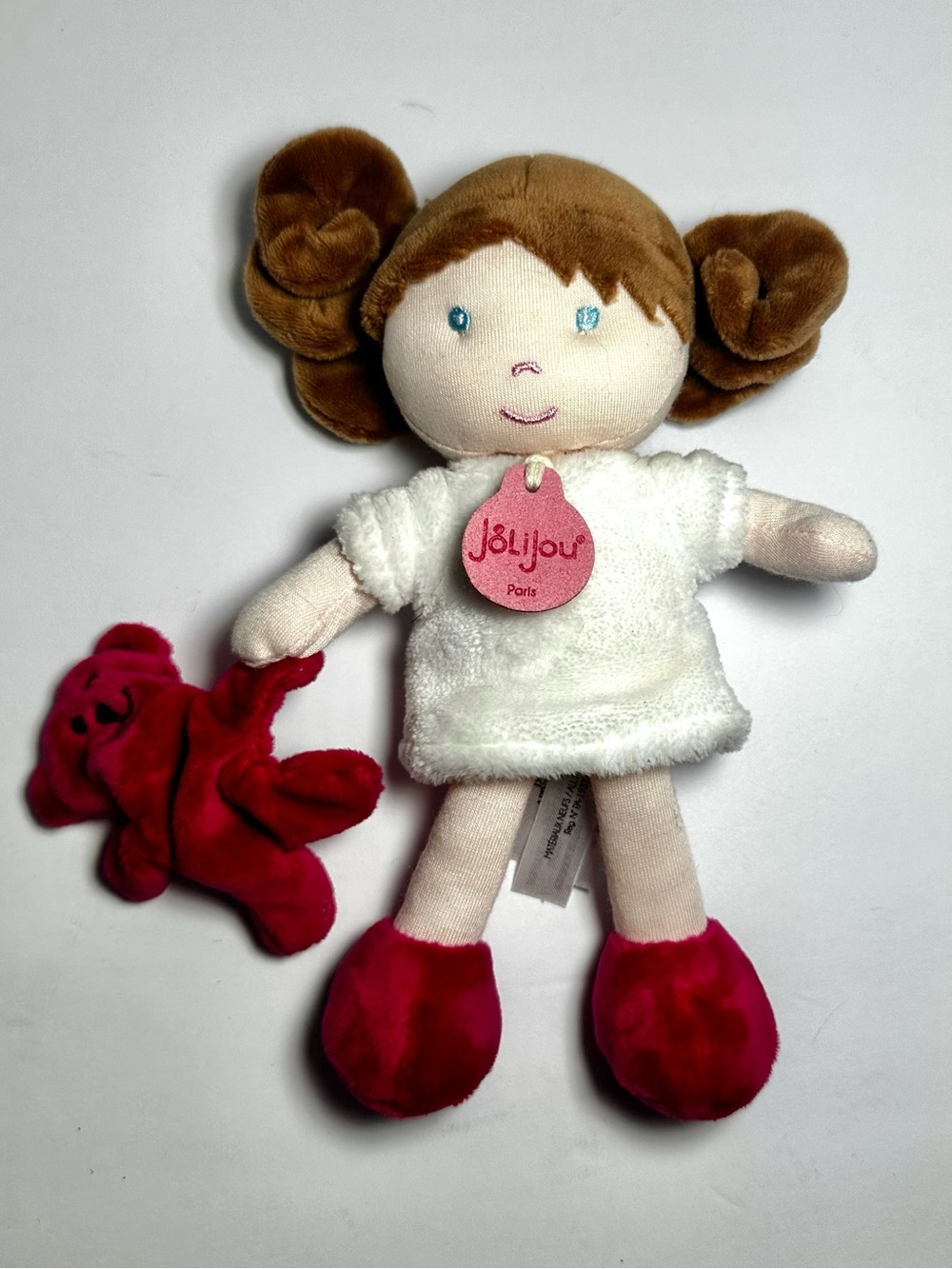 JoliJou Paris Plush Doll Lovey Infant Toy My First Baby Doll